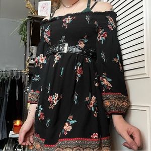 flower print dress